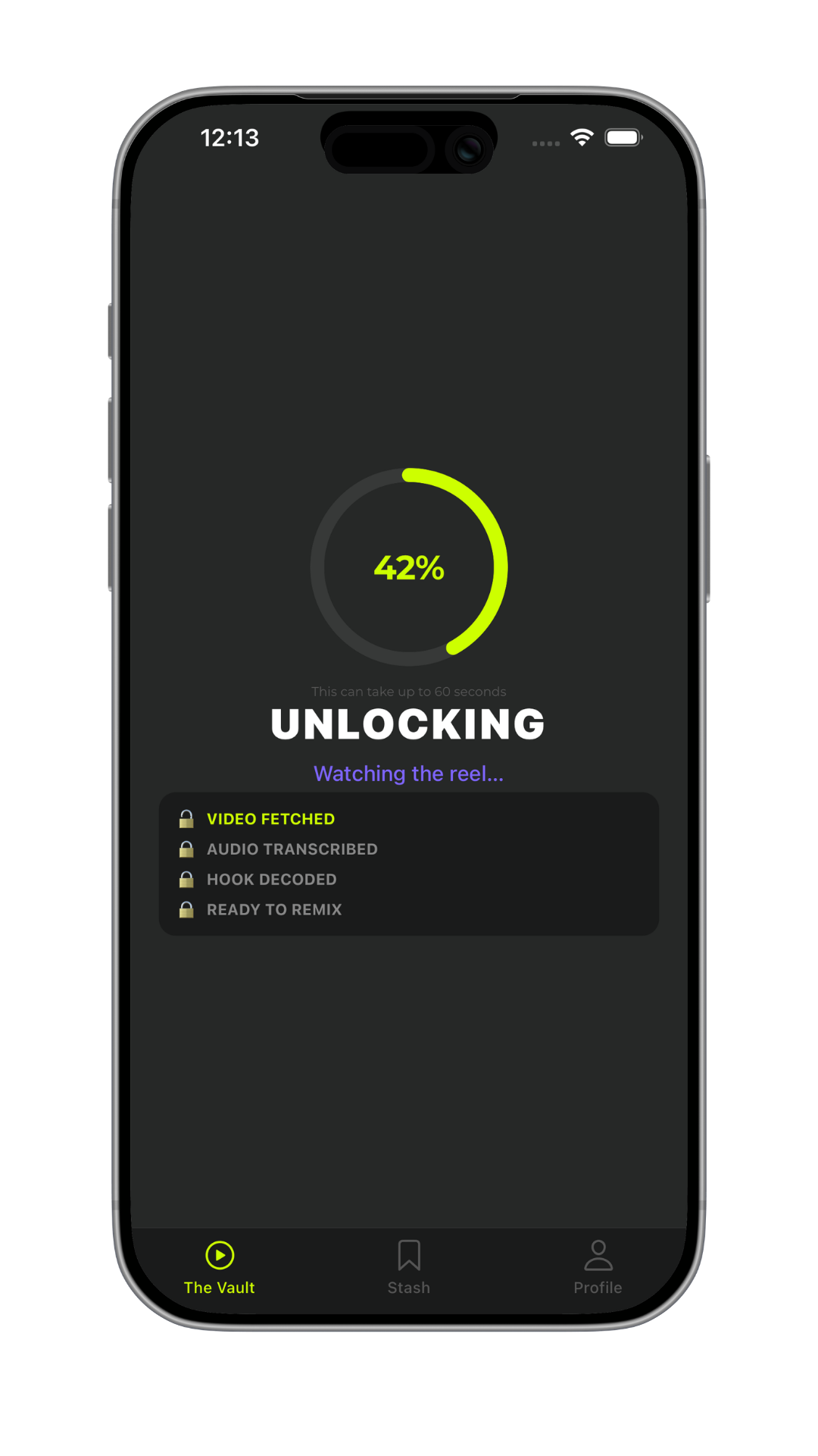 The Vault unlocking your reel